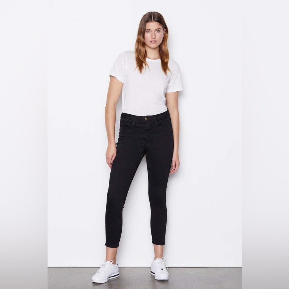 NEW Frame Le One Skinny Crop Mid-Rise Jeans in Larsen size 1